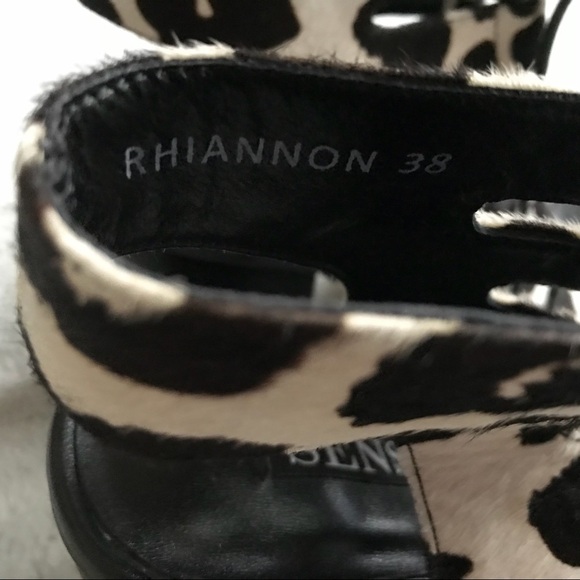 SENSO Rhiannon III Cow Hair Lace-up Heel Chalk - Picture 7 of 11